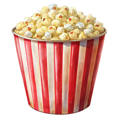 popcorn bucket, transparent background
