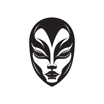 Ethnic Mask Vector Illustration of Face