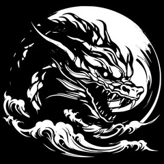 dragon head tattoo