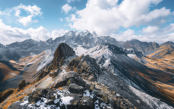 Changbai Mountain scenery in Jilin, China,created with Generative AI tecnology.