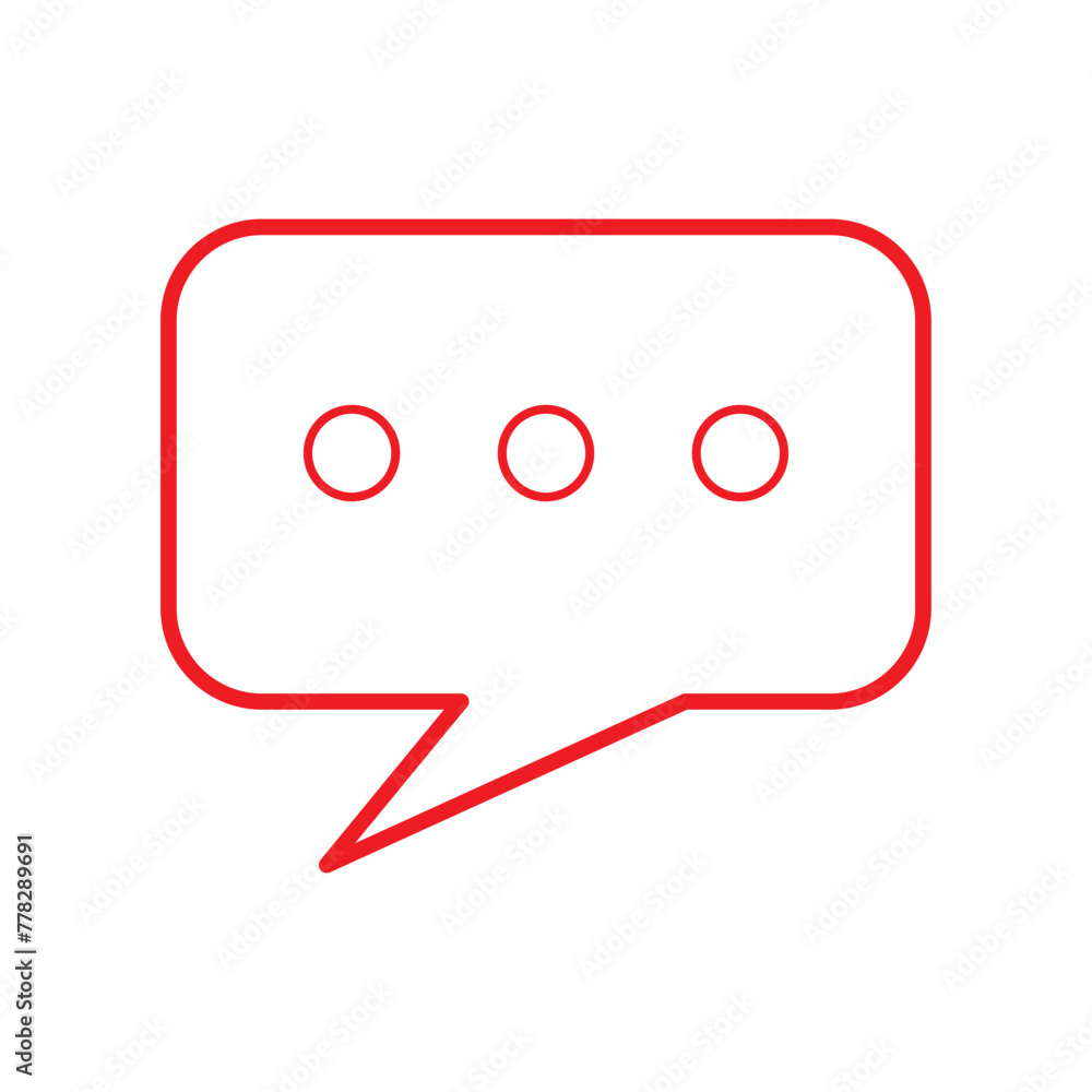Poster chat icon vector for web and mobile app. speech bubble sign and symbol. comment icon. message