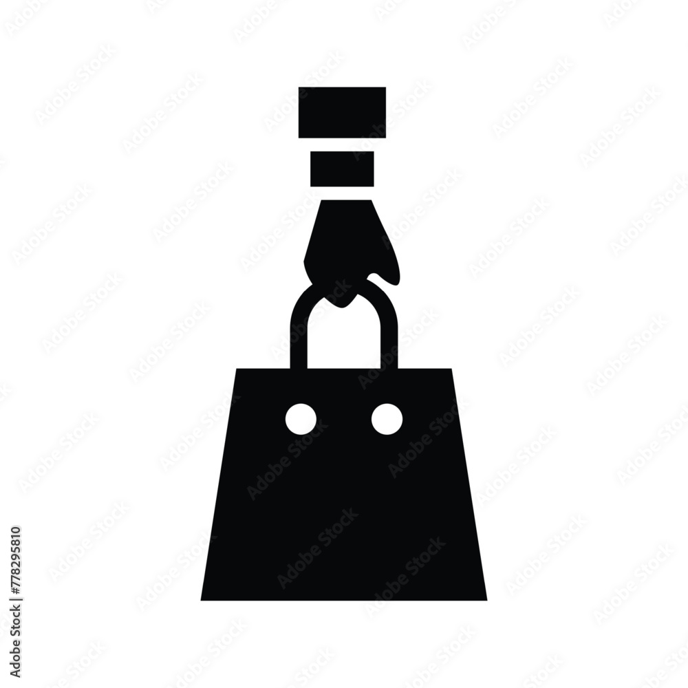 Poster take away and delivery sign symbol simple solid vector icon graphics design