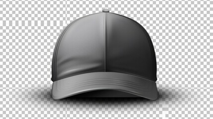 cap mockup front view,  isolated cutout, object with shadow on transparent background, hat is a baseball cap, hat, cap, fashion, baseball, isolated, cloth, blank, sport, visor