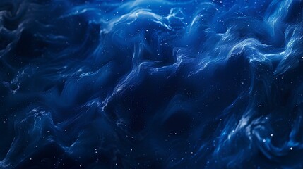 Obraz premium Blue Smoke Over Ocean Waves