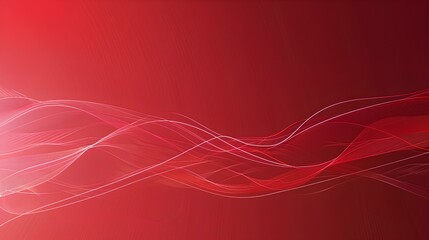 Fototapeta premium Red Wave Abstract Design Wallpaper