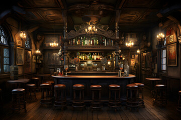 old medival pub, old pub, old bar