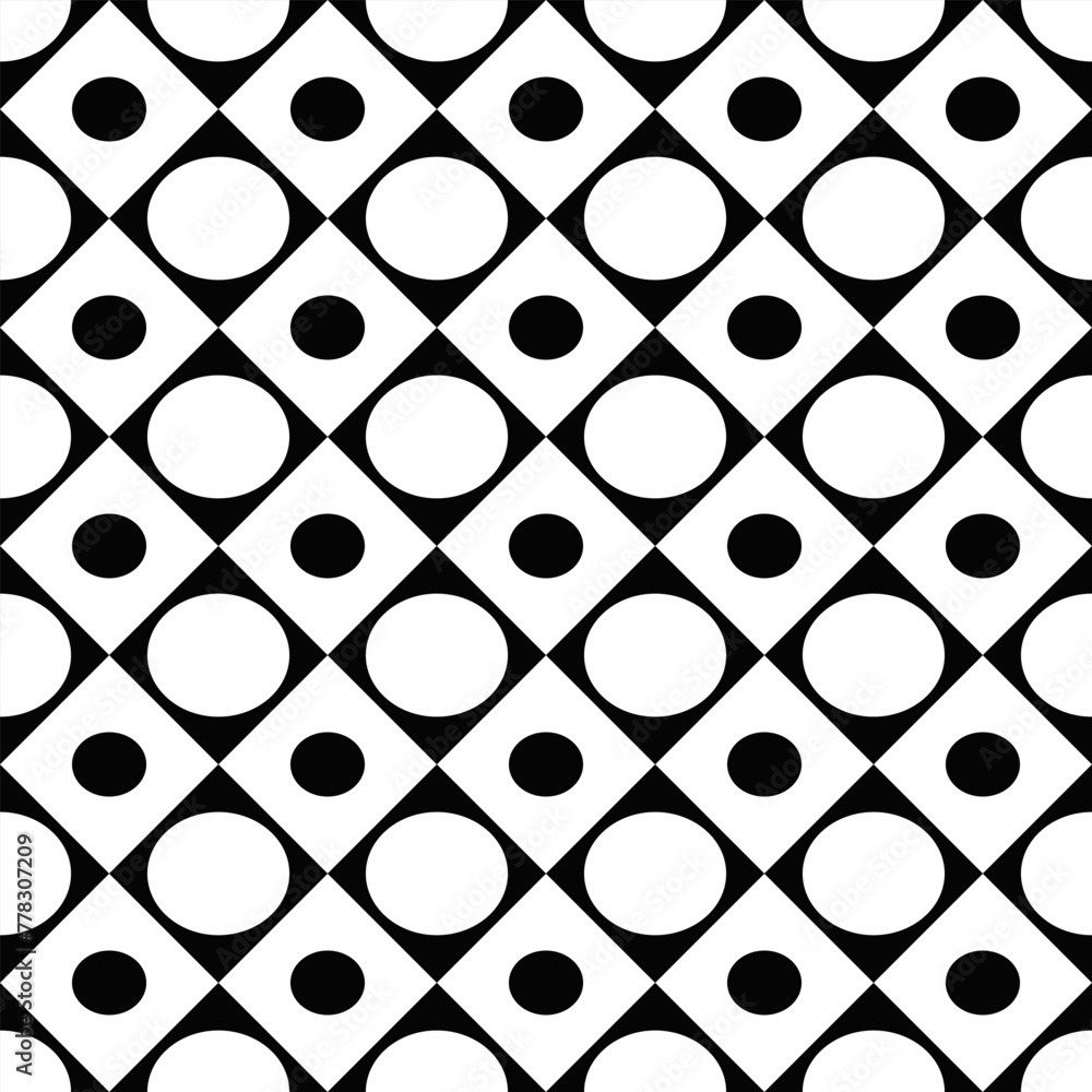 Aufkleber ellipse pattern background design - black and white abstract vector graphic