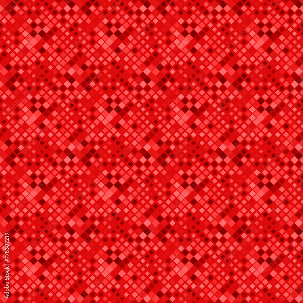 Poster geometrical diagonal square pattern background design - dark red vector illustration from squares