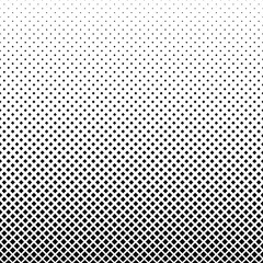 Geometrical square pattern background - monochrome abstract vector graphic from squares