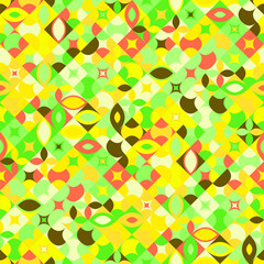 Colorful seamless diagonal geometric pattern background - abstract vector design
