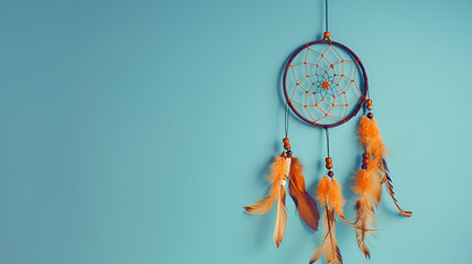 dream catcher hanging on green wall