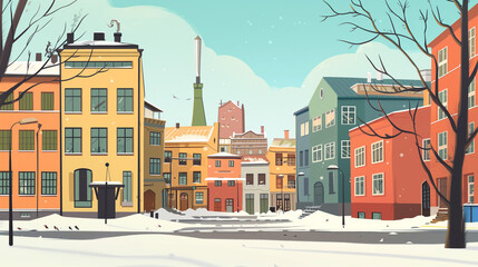 Helsinki Design District cartoon