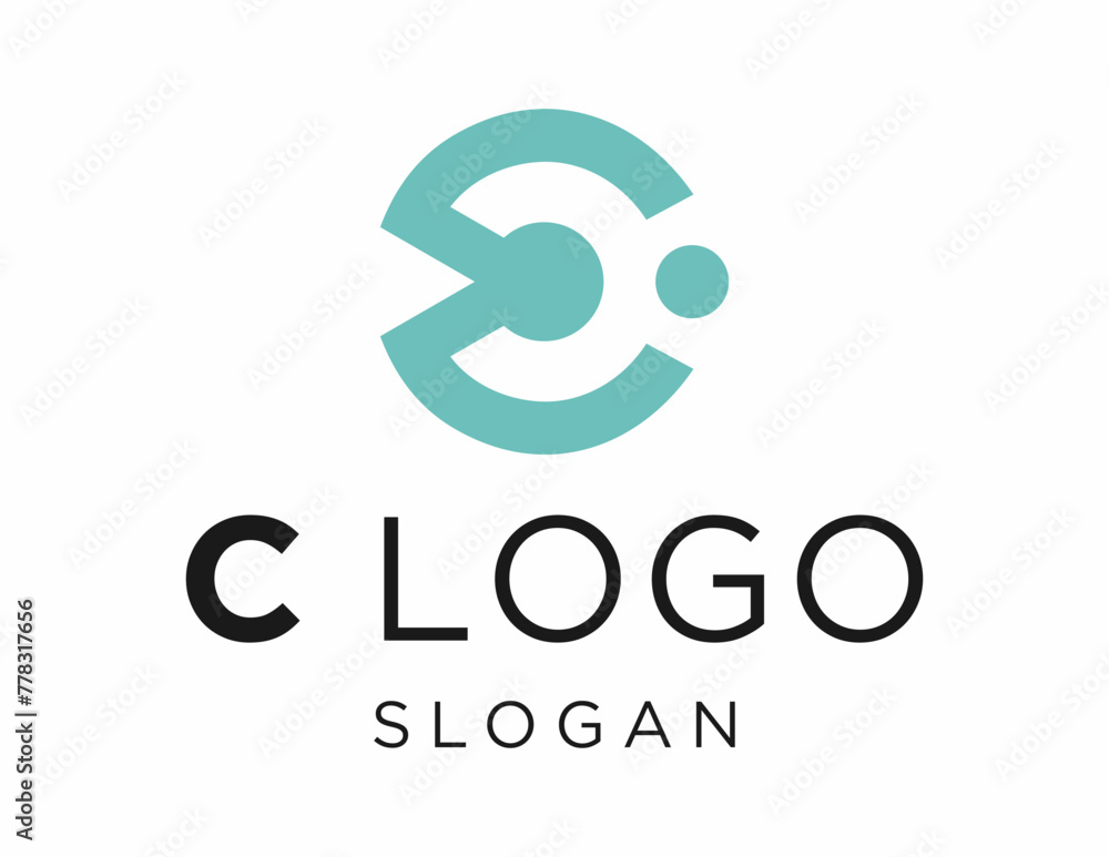 Fototapete logo about letter c care on a white background. created using the coreldraw application.