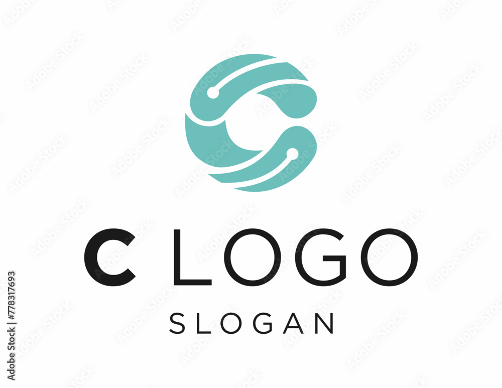 Fototapete logo about letter c care on a white background. created using the coreldraw application.