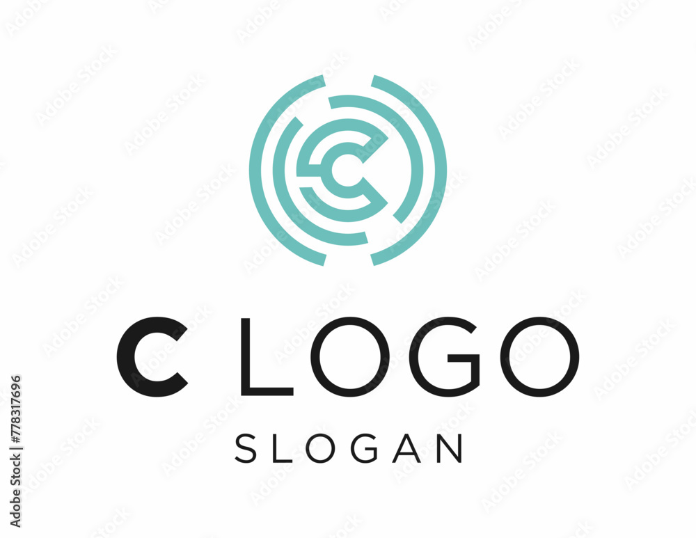 Fototapete logo about letter c care on a white background. created using the coreldraw application.