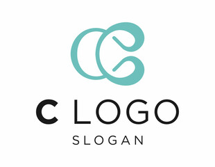 Logo about Letter C care on a white background. created using the CorelDraw application.
