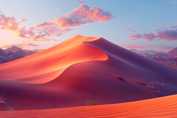 Desert Landscape at Sunset