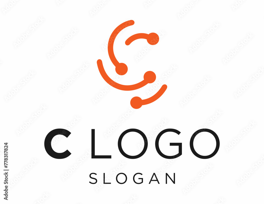 Fototapete logo about letter c care on a white background. created using the coreldraw application.