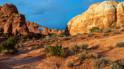 Beautiful arches in the Utah Arches National park