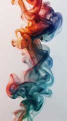 colored smoke on a degraded background ,Abstract smoke wave ,Abstract multicolored smoke on a white background.

 - obrazy, fototapety, plakaty