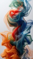 colored smoke on a degraded background ,Abstract smoke wave ,Abstract multicolored smoke on a white background.
