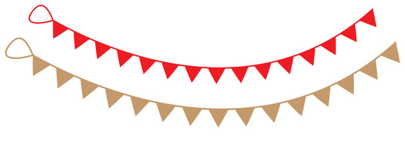 Blue white silver color triangle Shaped flag banner for party.