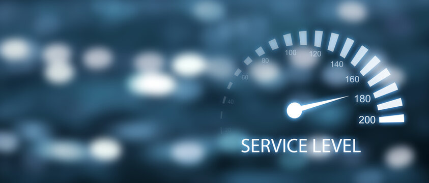 Service level. Customer Satisfaction. Business concept