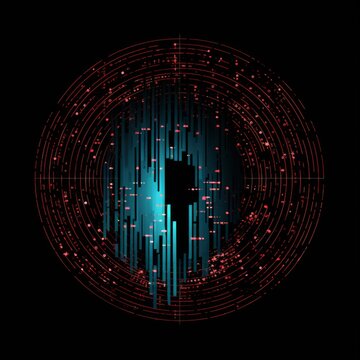 a dark logo about digital forensics, with binary code