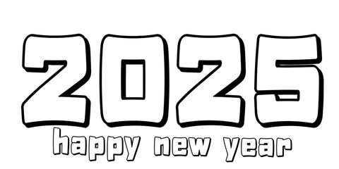 happy new year 2025 text