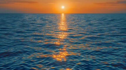Close-up photography of sea foam sunset reflection, Tranquil sunset over ocean Waves, Stunning Sunset Over the Ocean, To provide a visually appealing