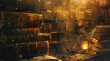 Old World Charm: A Glimpse Into An Ancient Dusty Library