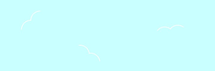 Birds in the clear sky