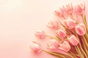 Pastel Perfection: Easter Tulips Banner