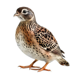 Pheasant, quail isolated on transparent PNG background