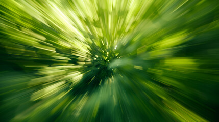 Abstract radial lines background ,Abstract blurred by fresh green plant background ,speed nature abstract green background 

