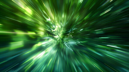 Abstract radial lines background ,Abstract blurred by fresh green plant background ,speed nature abstract green background 
 