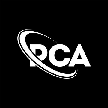 PCA logo. PCA letter. PCA letter logo design. Initials PCA logo linked with circle and uppercase monogram logo. PCA typography for technology, business and real estate brand.