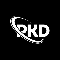 PKD logo. PKD letter. PKD letter logo design. Initials PKD logo linked with circle and uppercase monogram logo. PKD typography for technology, business and real estate brand.