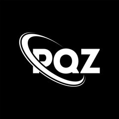 PQZ logo. PQZ letter. PQZ letter logo design. Initials PQZ logo linked with circle and uppercase monogram logo. PQZ typography for technology, business and real estate brand.
