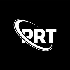 PRT logo. PRT letter. PRT letter logo design. Initials PRT logo linked with circle and uppercase monogram logo. PRT typography for technology, business and real estate brand.