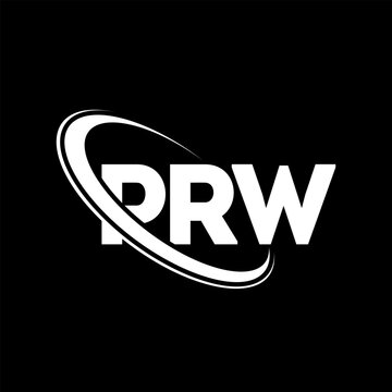 PRW logo. PRW letter. PRW letter logo design. Initials PRW logo linked with circle and uppercase monogram logo. PRW typography for technology, business and real estate brand.