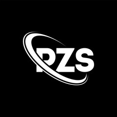 PZS logo. PZS letter. PZS letter logo design. Initials PZS logo linked with circle and uppercase monogram logo. PZS typography for technology, business and real estate brand.