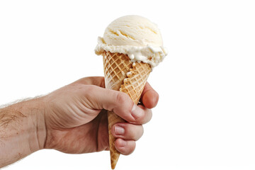ice cream in hand