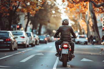 motorcycle on the street