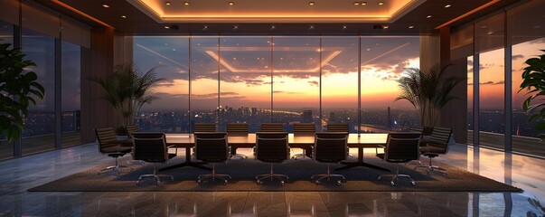 A boardroom meeting captures the tension as executives debate an ethical dilemma The room is sleek and modern, emphasizing the clash of perspectives 3D Render, Spotlight,