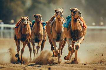 photp of camel racing
