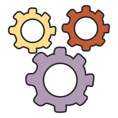 A beautiful design icon of  cogwheel

