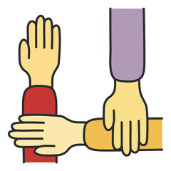 Creative design icon of unity

