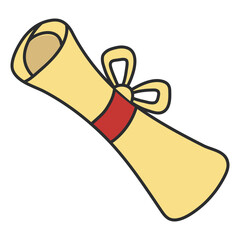 Creative design icon of degree

