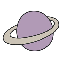 A colored design icon of science

